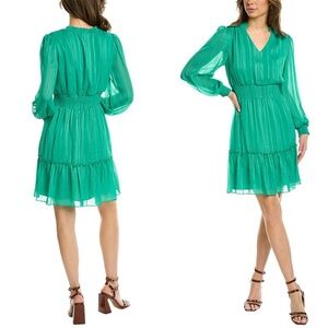 NWT Nanette By Nanette Lepore Yin Shadow Stripe Mini Dress Size 4 $145